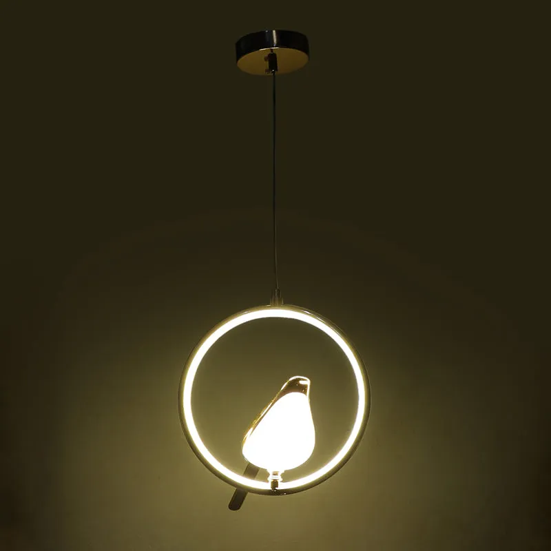 Avian Halo Iron Ceiling Lamp - Round media 1