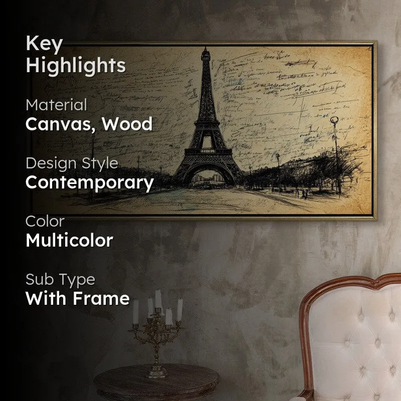 Sonnet Canvas Wall Painting With Frame media 2