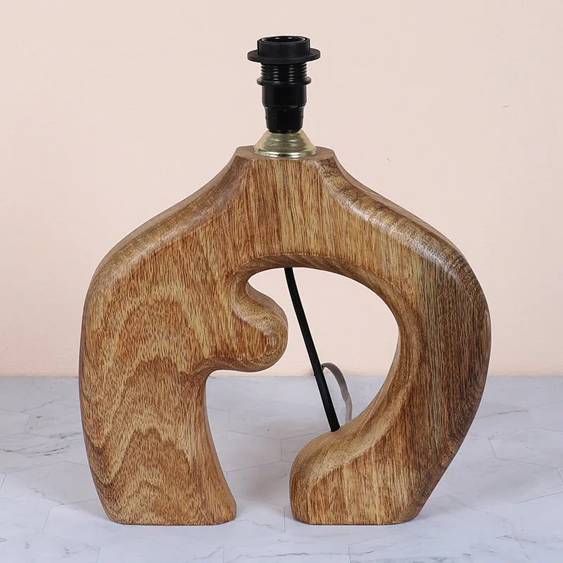 Hikari Stag Printed Mango Wood Table Lamp - Multicolor media 5