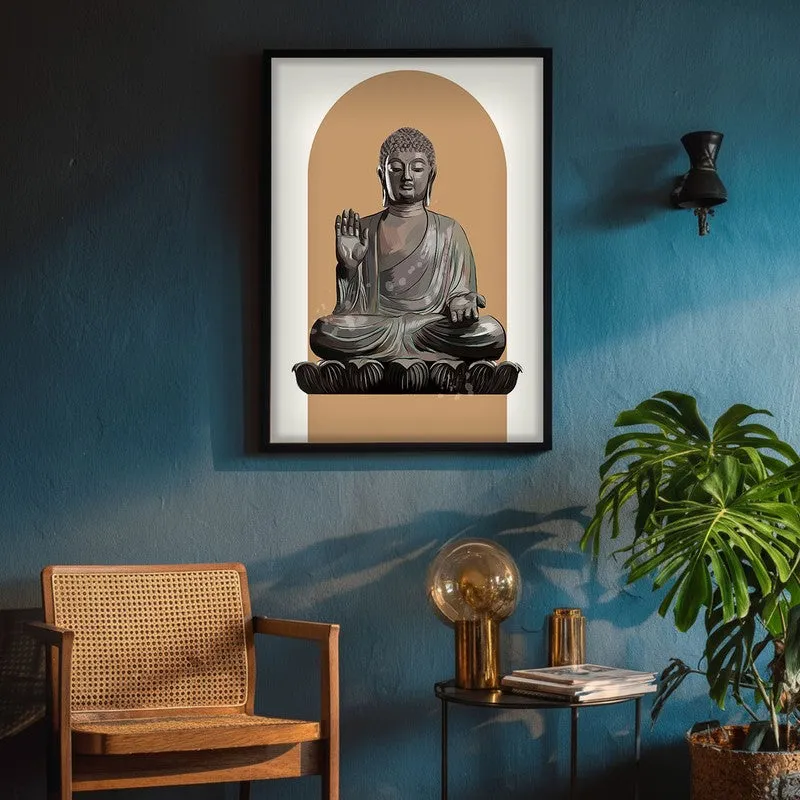 Palm Of Peace Archival Paper Wall Art With Frame media 4