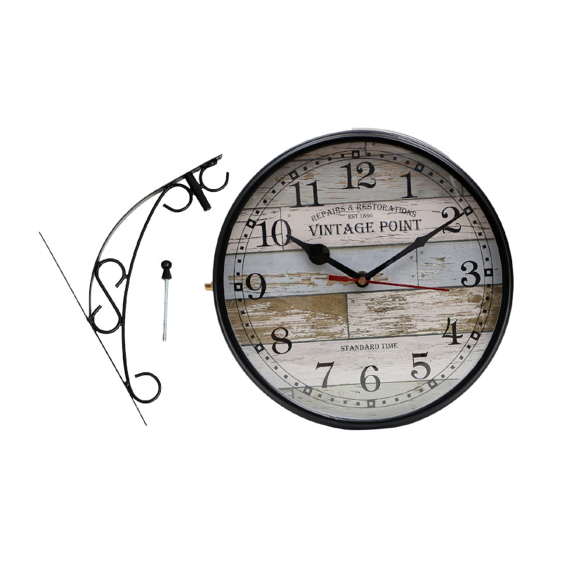 Abstract Double Sided Station Clock media 4