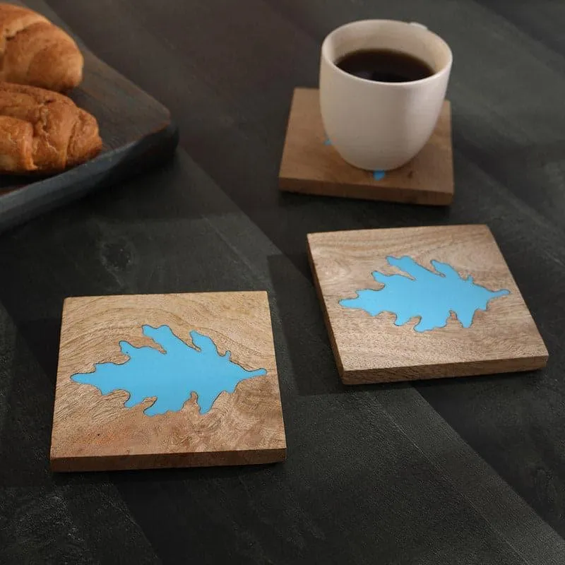 Mislow Mangowood Coaster - Set Of Four media 3