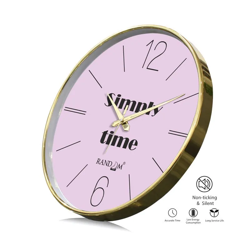 Simply Time Round Analog Wall Clock - Lavender media 7