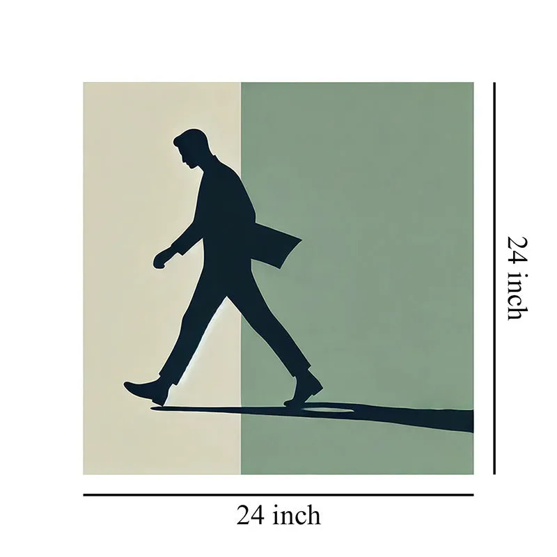 Walking Silhouette Wall Painting media 7