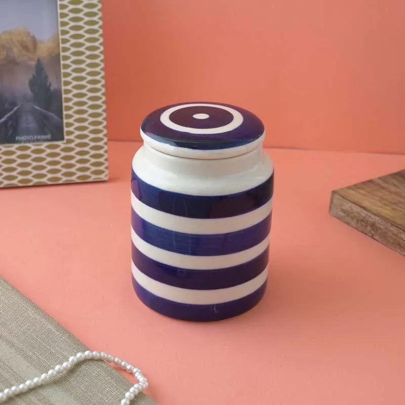 Blue Eye Striped Jar (700 mL) media 1