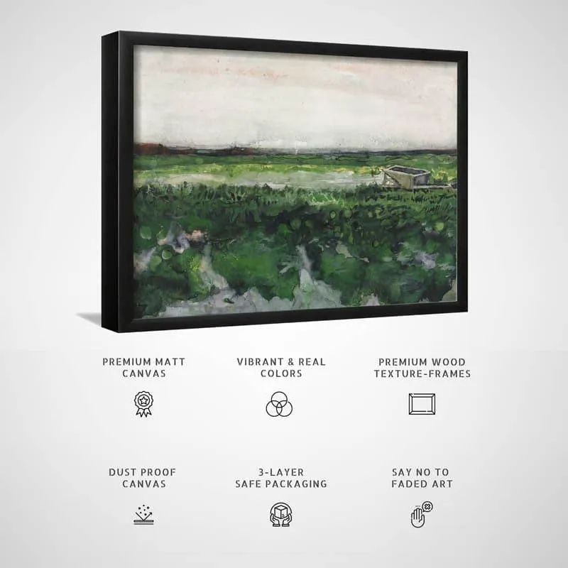 Wheelbarrow By Vincent Van Gogh - Black Frame media 3