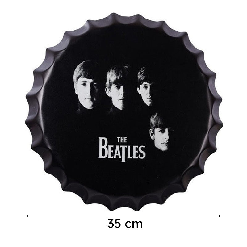 The Beatles Men Bottle Cap Metal Wall Accent media 8