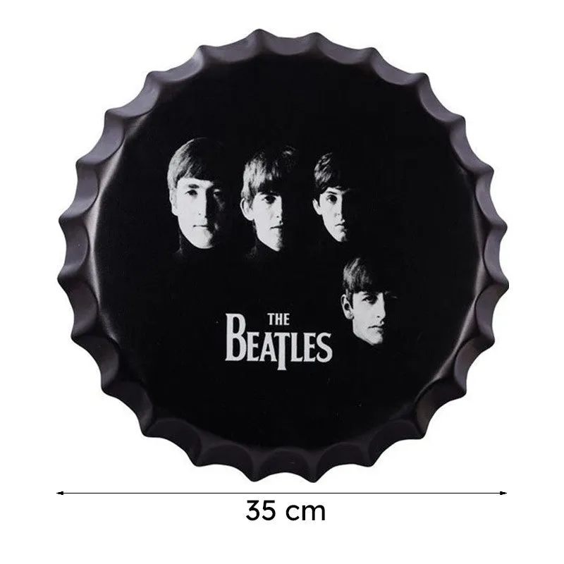 The Beatles Men Bottle Cap Metal Wall Accent media 8