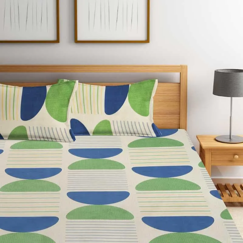 Quirky Patchwork Microfiber Bedsheet - 300 GSM media 4