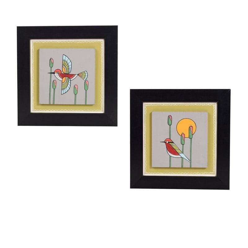 Chidiya Chore Wooden Wall Art - Set Of Two media 3