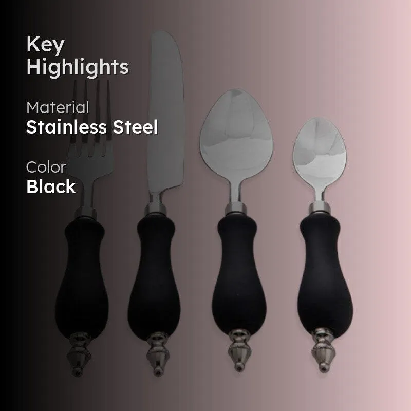 Coover Cutlery (Black) - Set Of Sixteen media 2
