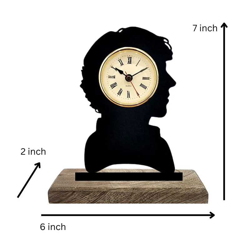Shadow Time Analog Table Clock media 5