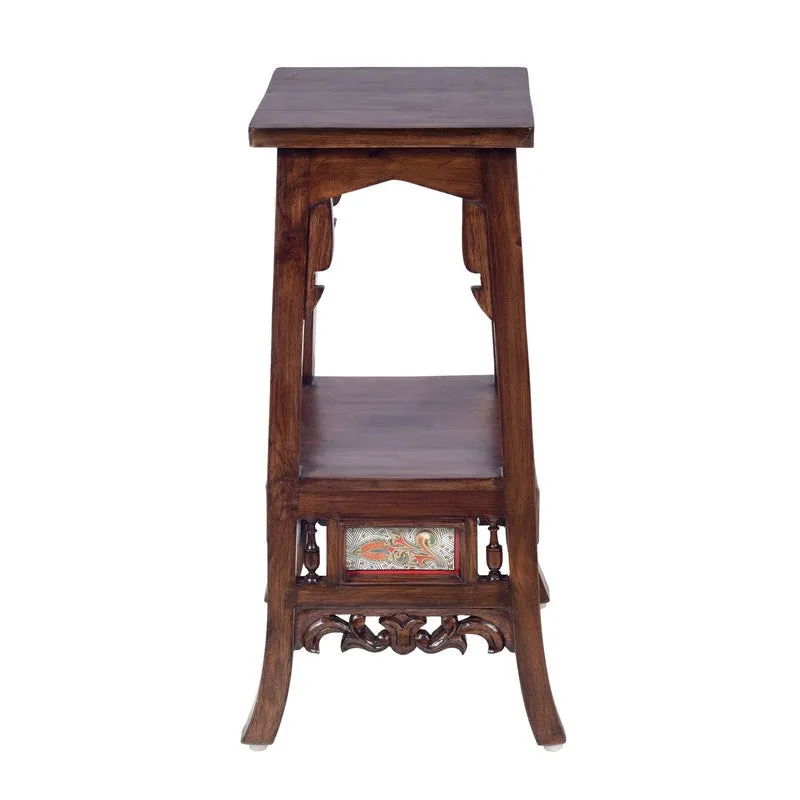 Sphinx Teak Wood Side Table media 4