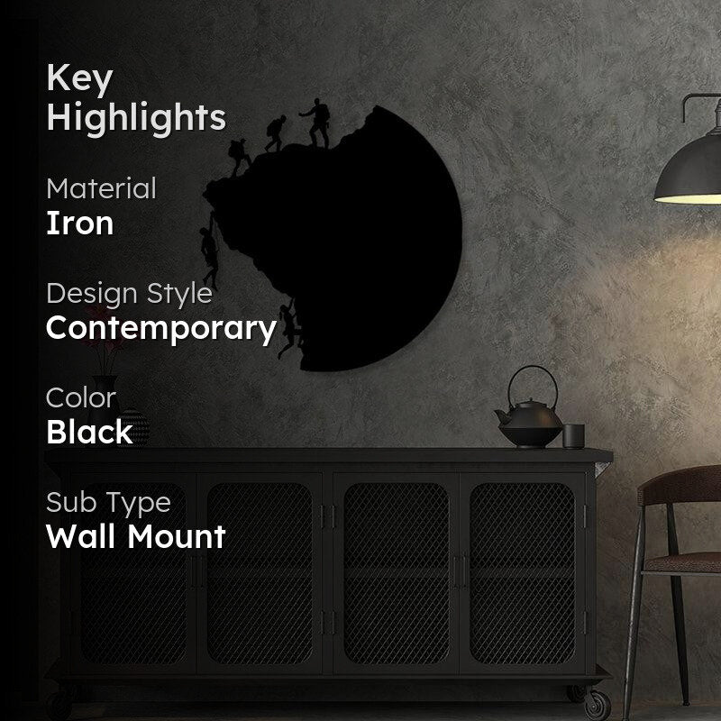 Rock Climbers Iron Wall Accent media 2