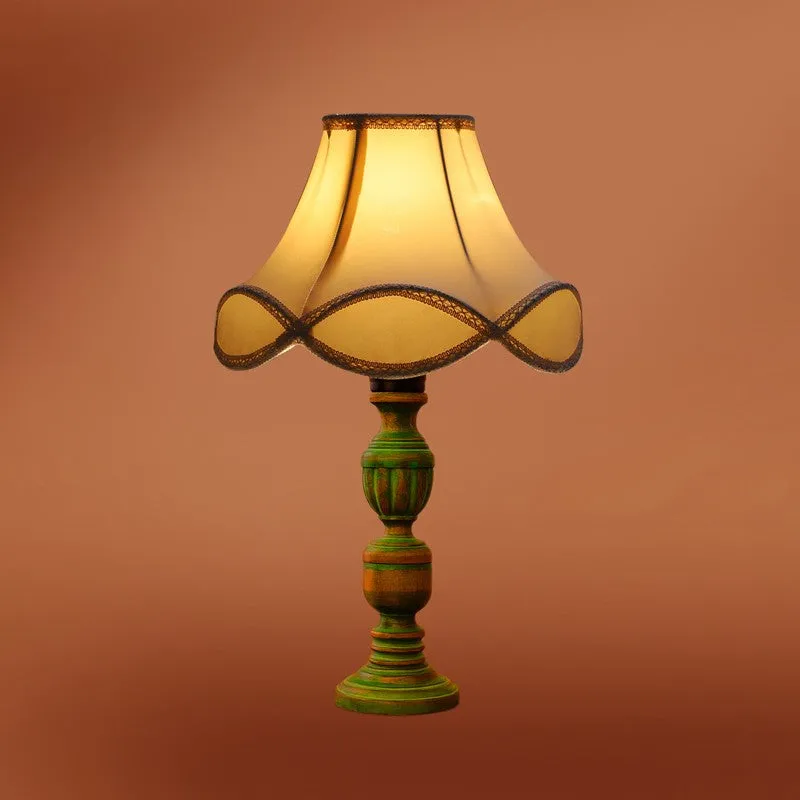 Arvello Myra Wooden Table Lamp - OffWhite media 7