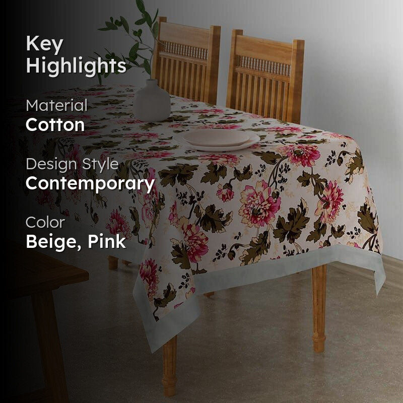 Swayam Dianthus Flora Table Cover media 2