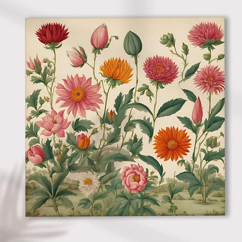 Ethnic Petals Canvas Wall Art media 3