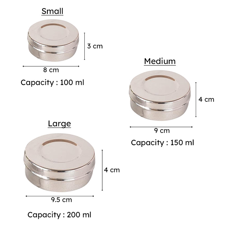 Ikastha Storage Container (100 mL/150 mL/200 mL) - Set of Three media 7