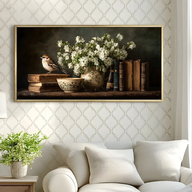 Subdued Canvas Wall Painting With Frame media 4