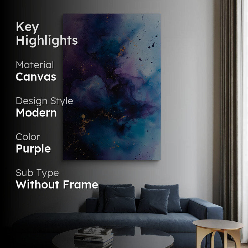 Amethyst Splash Wall Painting media 2