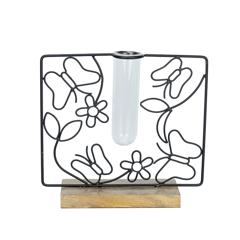 Floro Bask Test Tube Planter - Black media 3