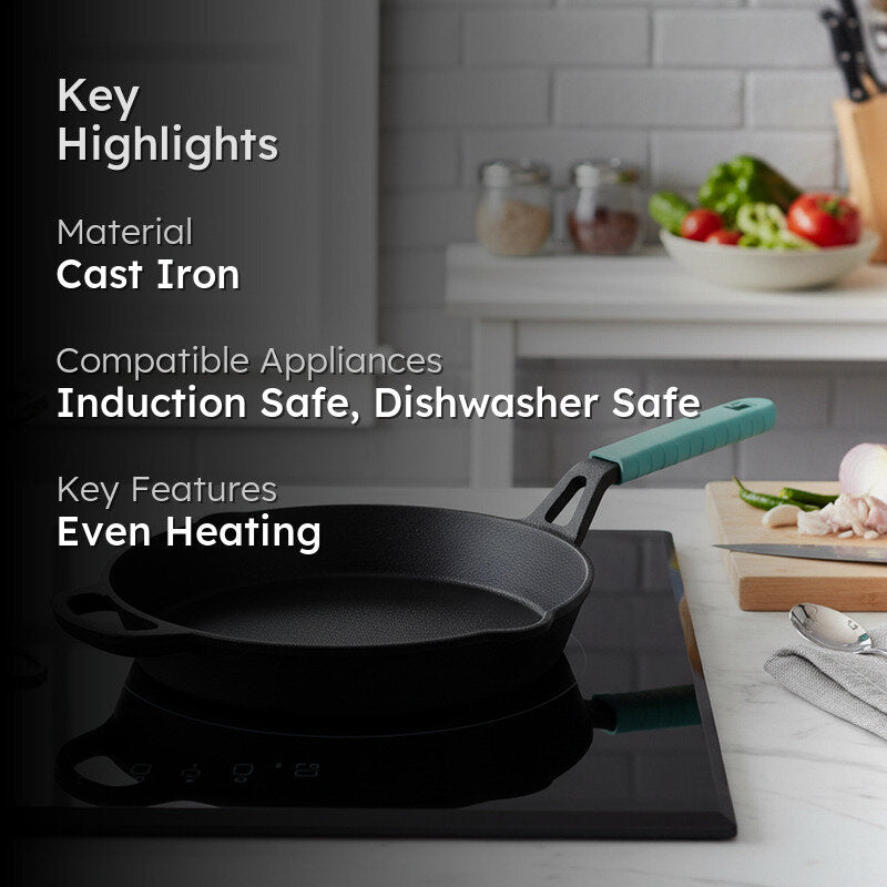 Bergner Induction Safe Frying Pan (Blue) - 10 Inches media 2