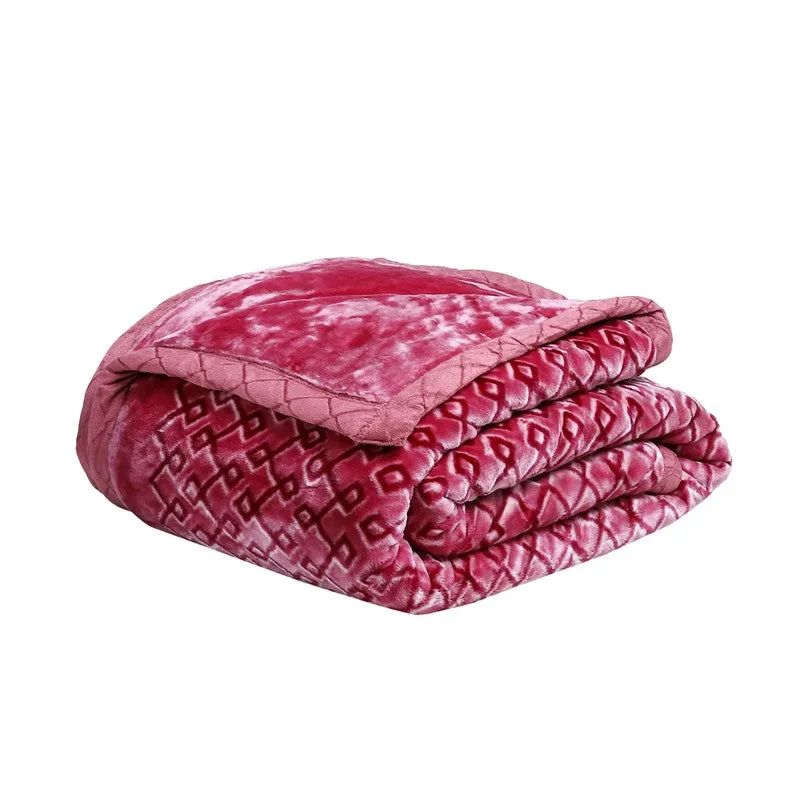 Monte Carlo Crimson Comforts Blanket - 950 GSM media 5
