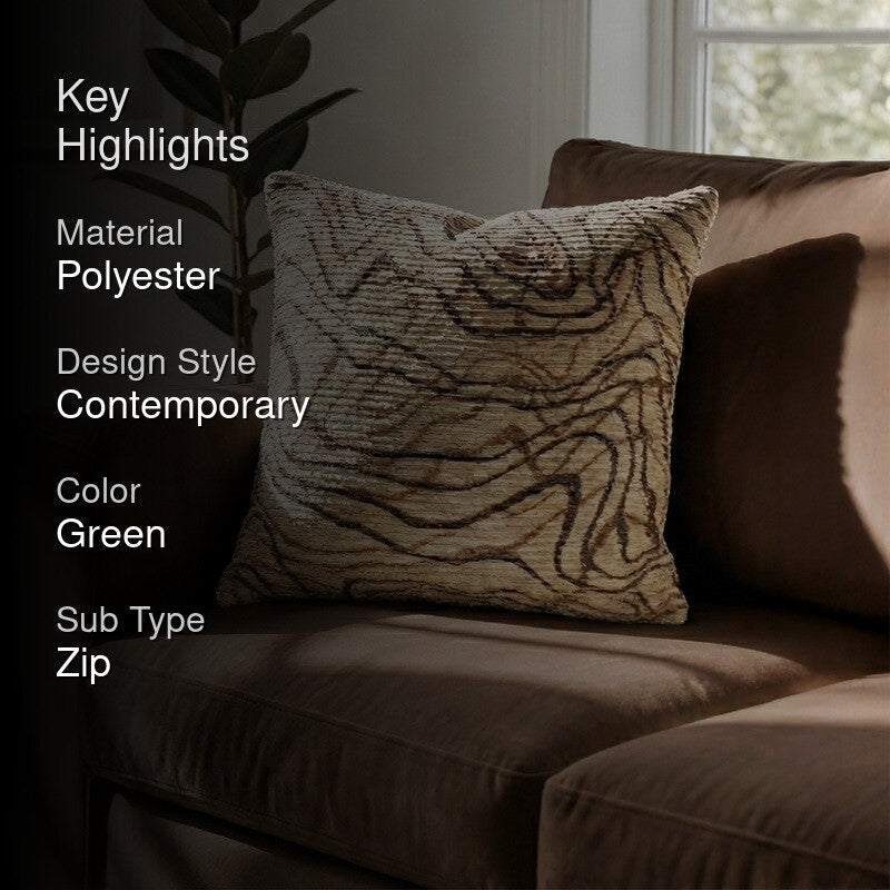 LiquidFlow Cushion Cover - Mocha media 2