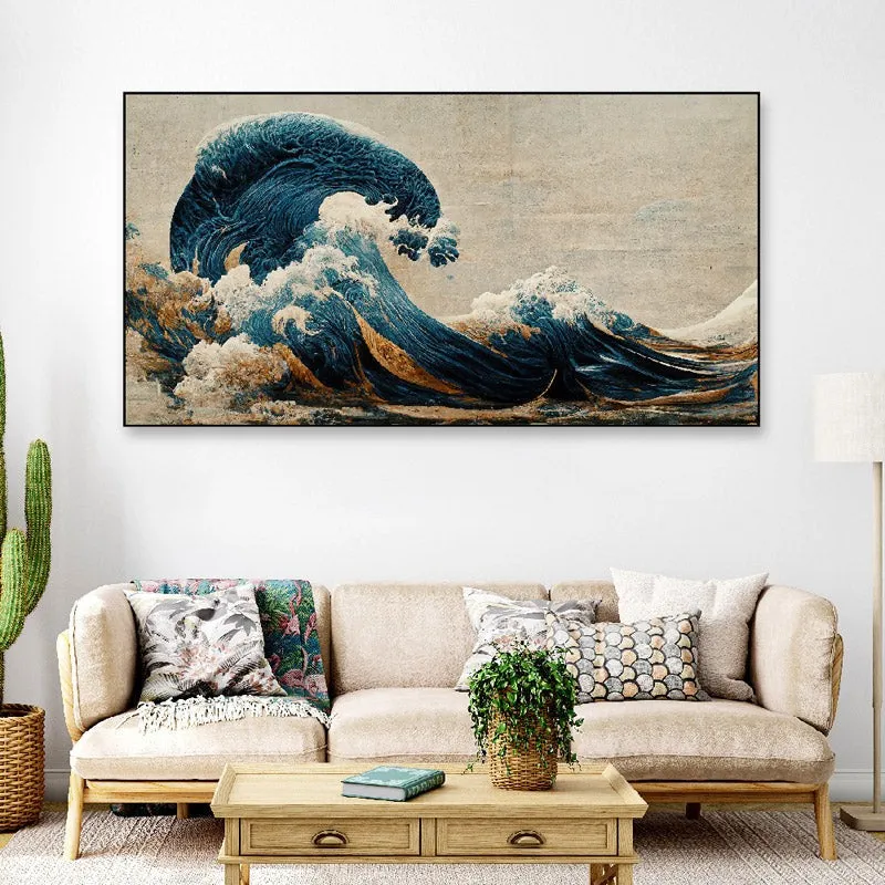 Great Wave off Kanagawa Wall Painting media 1