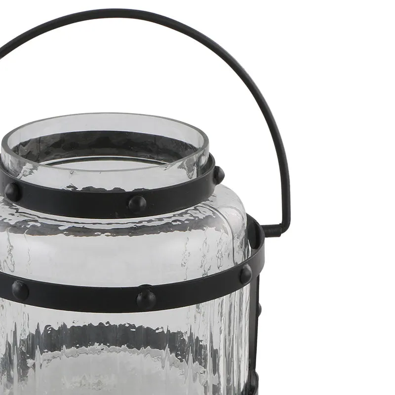 Lantanum Glass & Iron Lantern media 4