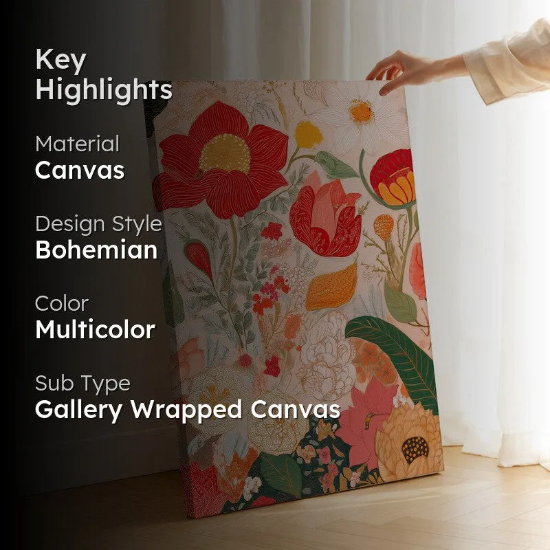 Blooming Symphony Canvas Wall Art & Paintings media 2