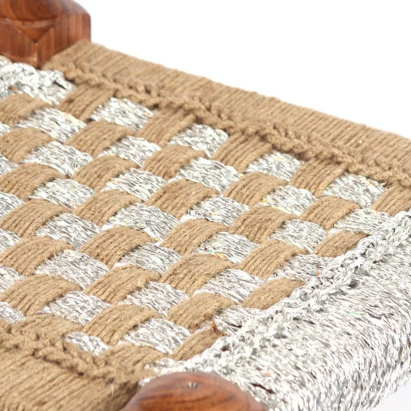 Hyrox Sheesham Wooden Bench - White,Brown media 4
