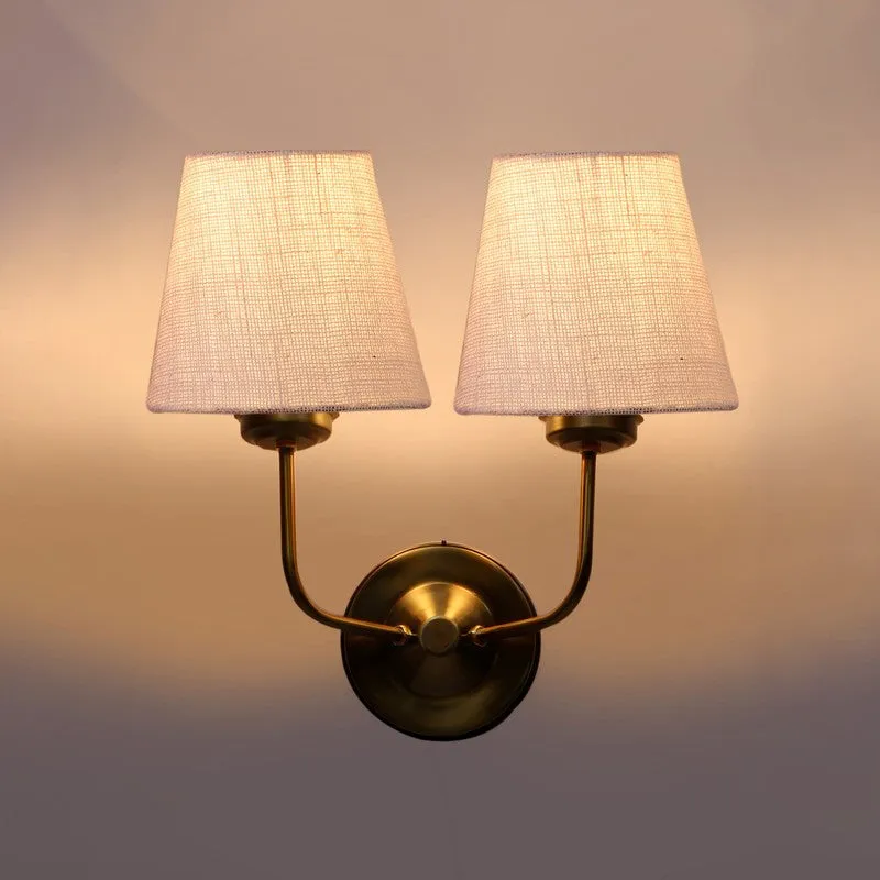 Lumoire Duo Cone Metal Wall Lamp - Gold,White media 6