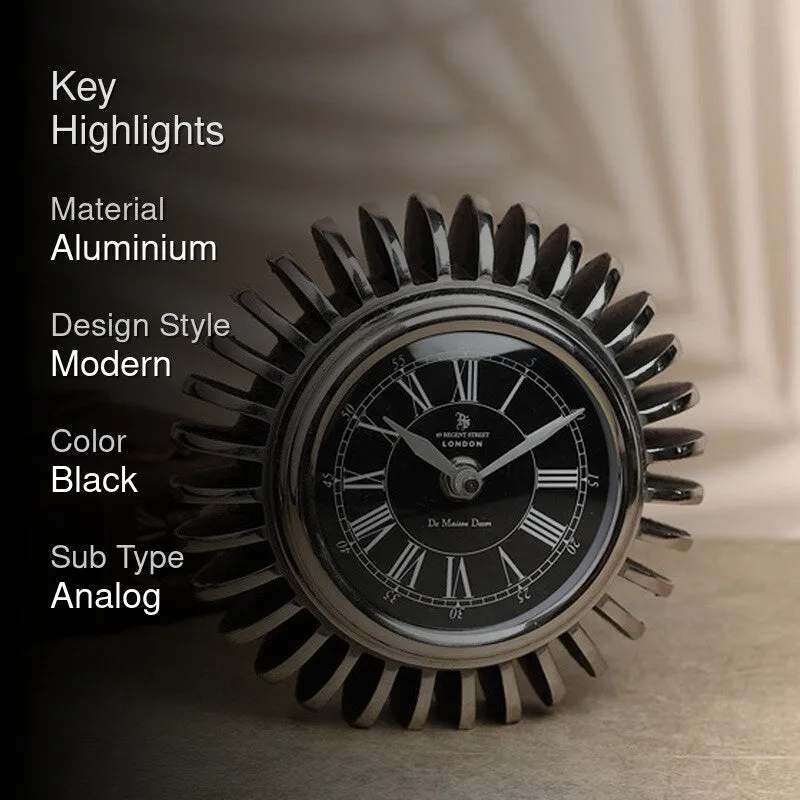 EdgeSculpt Table Clock - Silver media 2