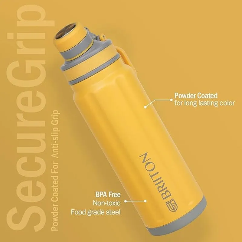 Aqua Alchemy Hot & Cold Thermos Water Bottle (Yellow) - 850 mL media 6