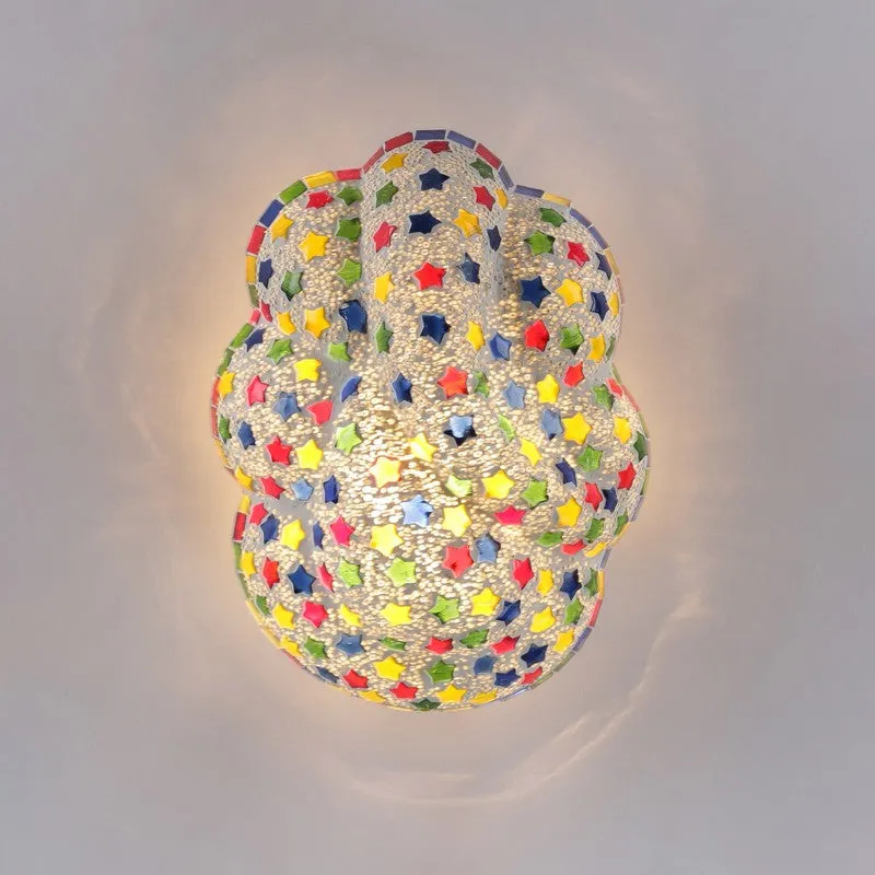 Vighnara Aura Ganesha Glass Wall Lamp - Multicolor media 5