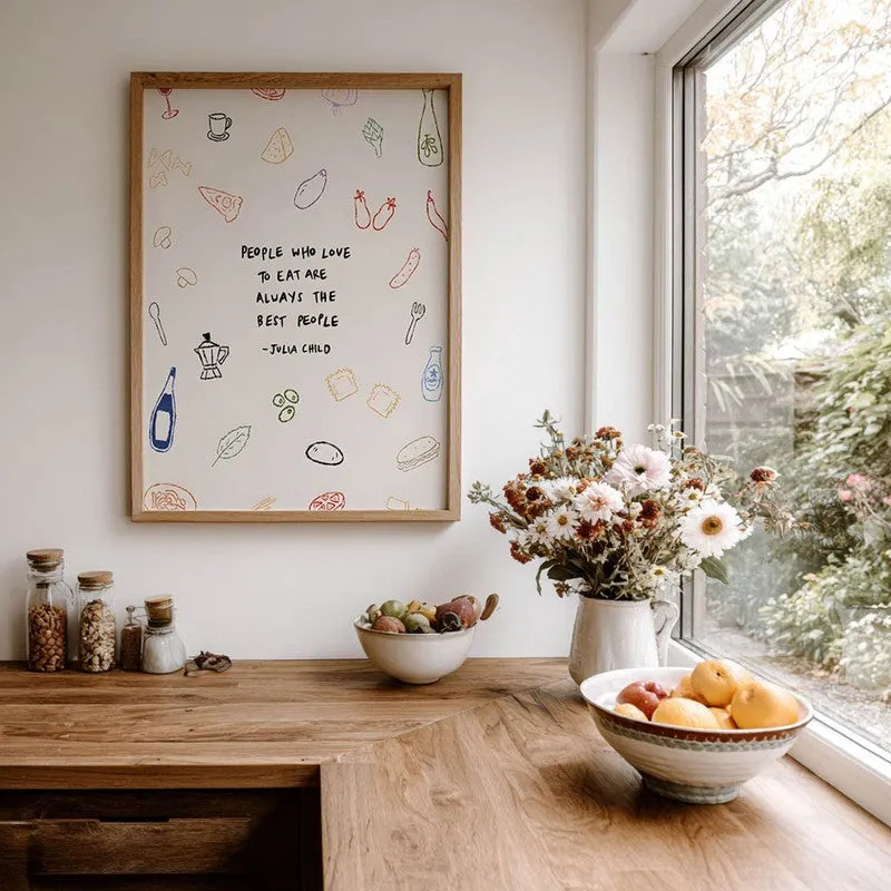 Fizz Feast Archival Canvas Wall Art - Brown media 7