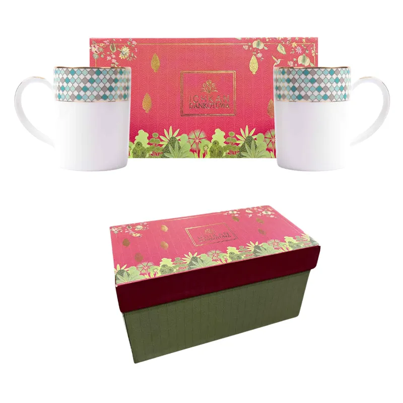 Christolite 24k Gold Brushed Porcelain Coffee Mug (300 mL) - Two Piece Set media 7