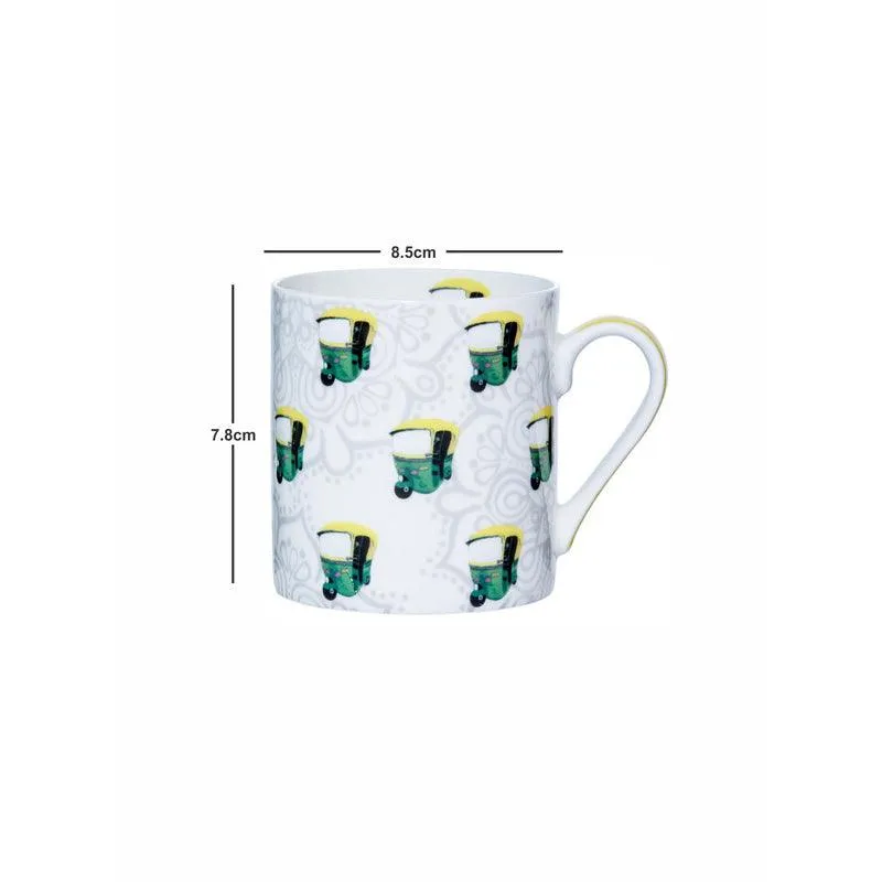 Desi Bone China Coffee Mug (320 mL Each) - Set of Two media 4