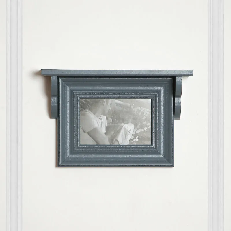 Meso Photo Frame With Wall Shelf - Grey media 1