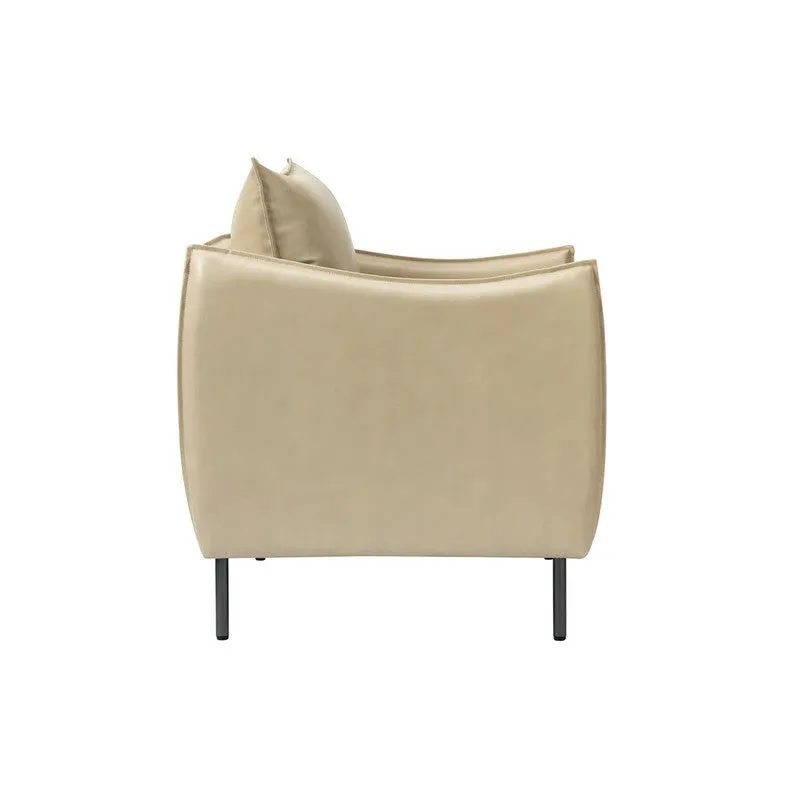 Sculpta Neem Wood Accent Chair - Beige media 7