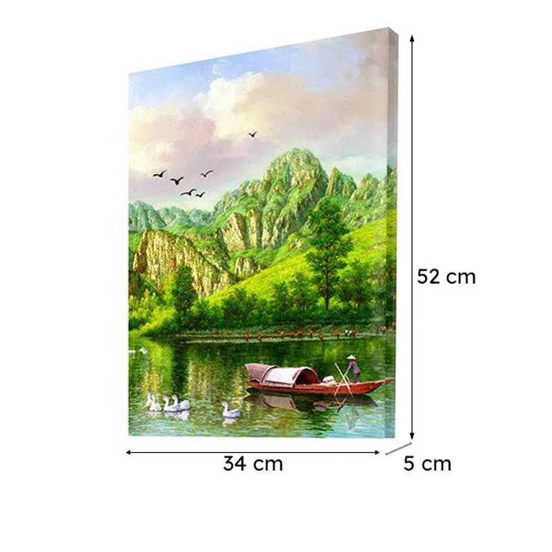 Lush Leisure Canvas Wall Painting - Set Of Two media 6