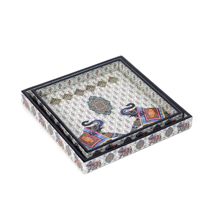 Soft Rose Serving Tray - Set Of Two media 5