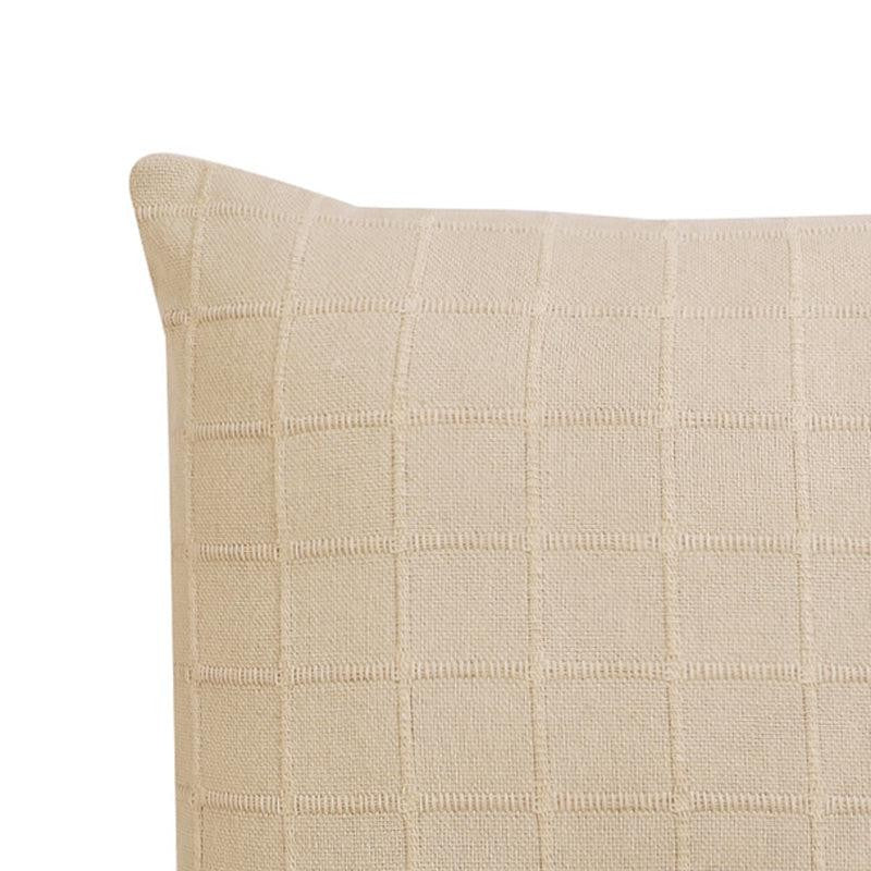 Sicily Light Solid Cotton Cushion Cover (Beige) - Set Of Two media 5