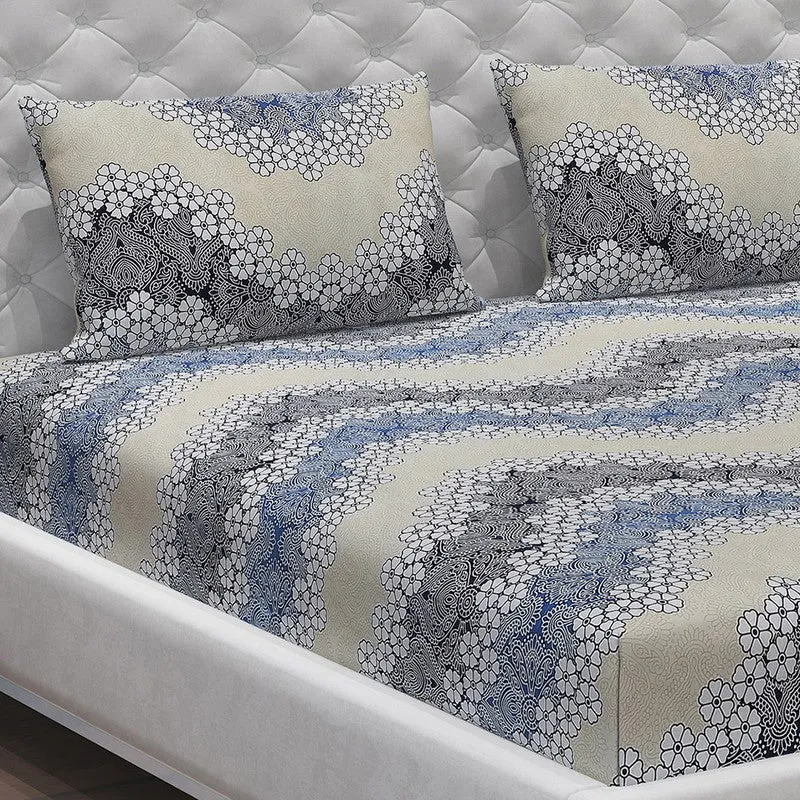 Monte Carlo Flower Weave Bedsheet - 120 GSM media 5