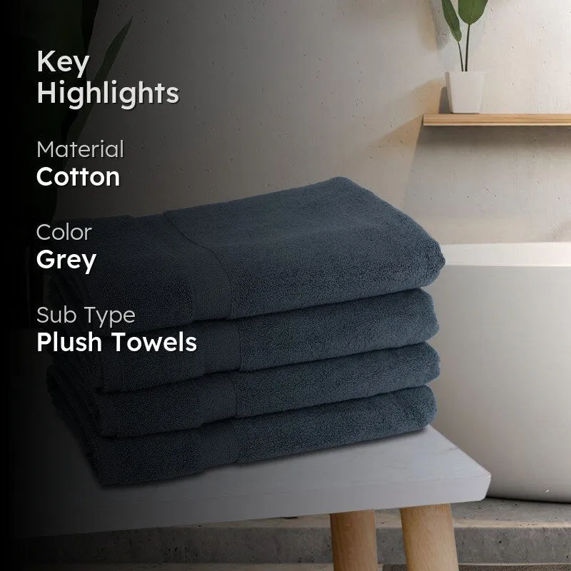 Miorah Bath Towel (Grey) - Set Of Four media 2