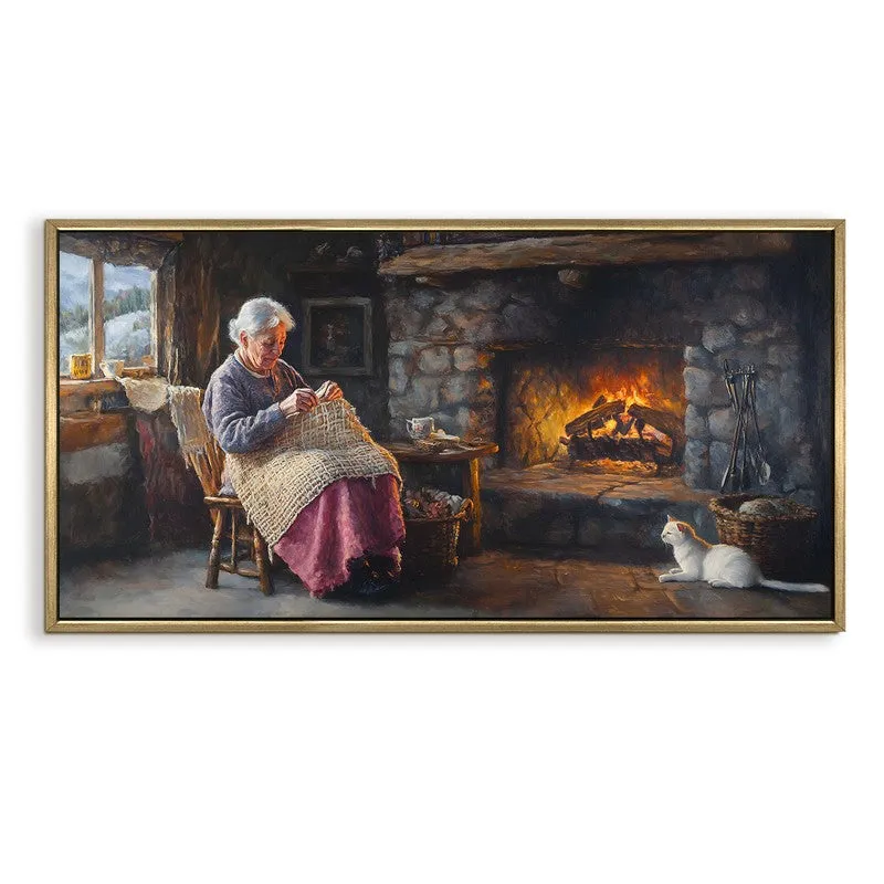Hushfire Canvas Wall Painting With Frame media 3