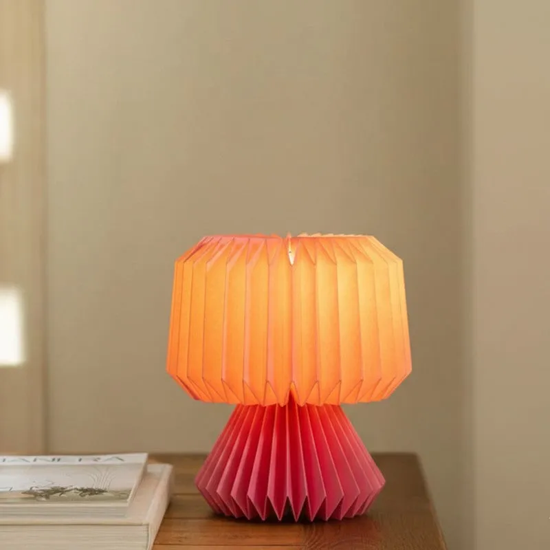 Fig Living Ori Mini Paper Table Lamp - Pink media 1