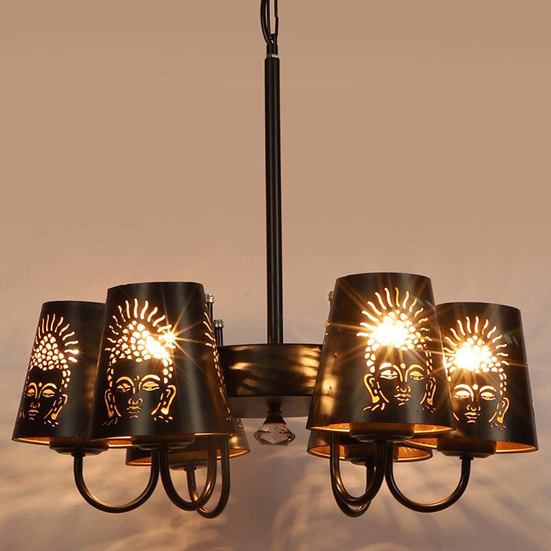 Buddha Viya Etched Ceiling Lamp