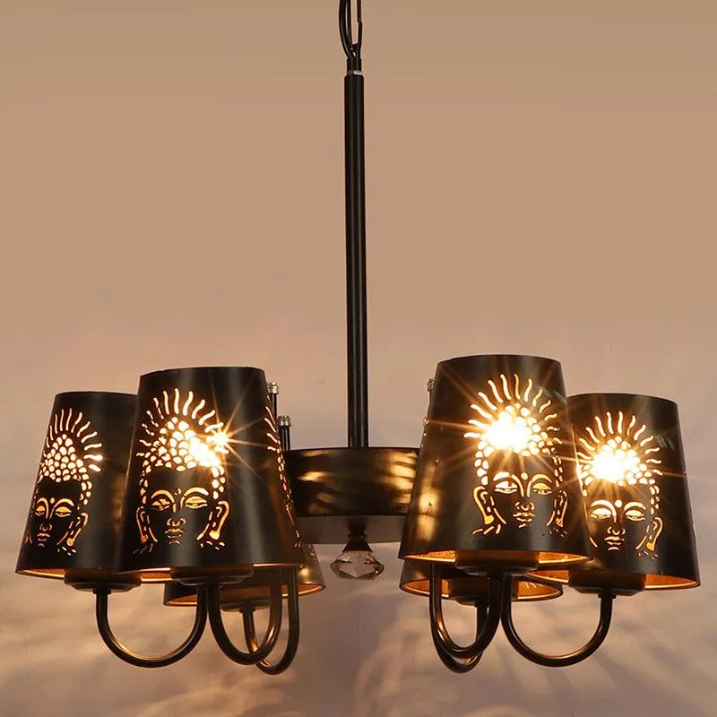Buddha Viya Etched Ceiling Lamp media 1